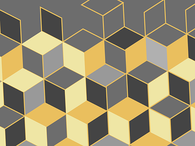Pattern 012-2a abstract design futuristic geometric gold illustration modern pattern