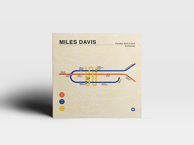 Miles Davis Box Set box set brand packaging branding identity jazz miles davis music box new york subway subway map