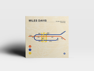 Miles Davis Box Set box set brand packaging branding identity jazz miles davis music box new york subway subway map