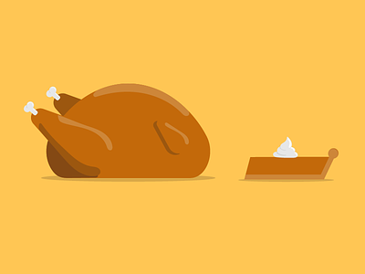 Thanksgiving illustration pumpkin pie thanksgiving turkey