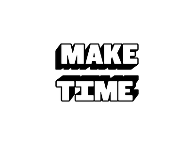 Make Time experimental perpective typography