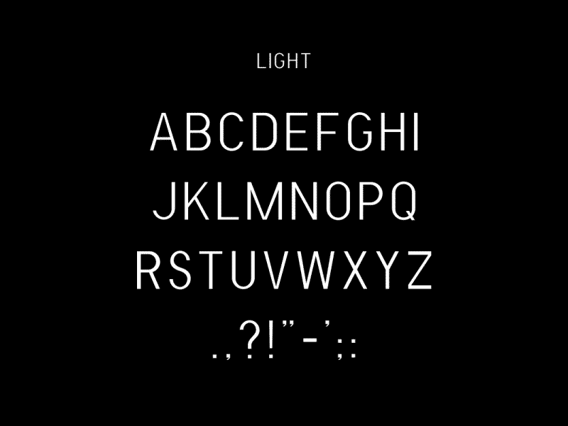 Blind Sans blind custom typeface custom typography font geometric sans sans serif type