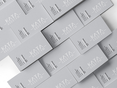 Kata Haratym - Logo & Cards cards fashion fashion designer gray kata haratym logo minimal simplycity