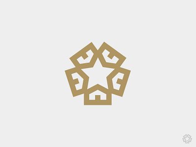 .logo. exclusive hero home house logo minimal minimalist simple slow star stars unused logo
