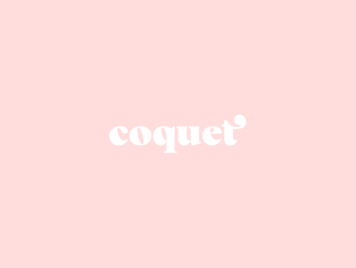 Logo | Coquet branding clips coquet coquette decoration logo logo design logodesign minimal shoe shoe clips shoes typography