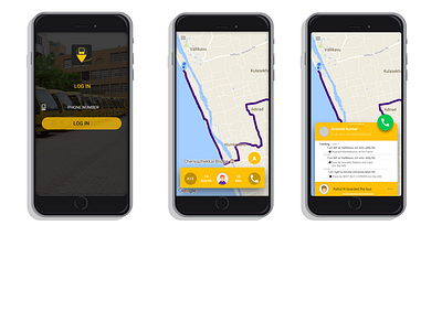 Smart Bus Tracking androidapp app design logo travel safe ui ux