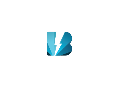 Buzzick logo b bolt letter lightning