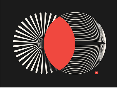 Matter Made #1 branding chart design icon idenity identity illustration logo mark minimal pie chart vector