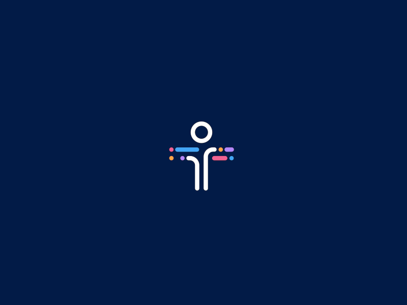 T + Cristo Redentor 🇧🇷 animated ci colorful human identity letter t lines logo mark paths stripes symbol