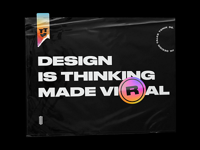 Tonik Design Talks #2 animation black white bold branding holographic logo minimal sticker