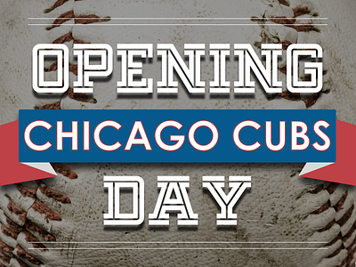 Opening Day Cubs