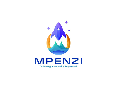 Negative space logo for Mpenzi brand design brand identity branding brandmark custom logo design design flat design illustration logo