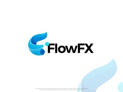 FlowFX brand design brand identity branding brandmark custom logo design design flat design graphic design illustration logo