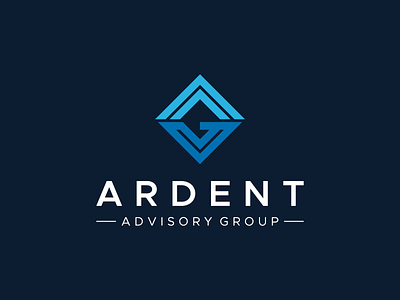 Ardent Advisory Group brand design brand identity branding brandmark custom logo design design flat design graphic design illustration logo
