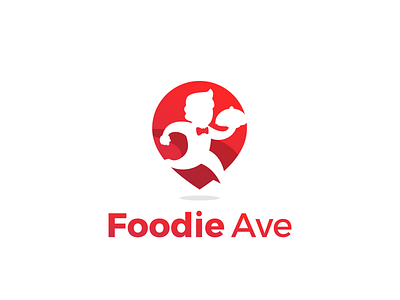Foodie Ave brand design brand identity branding brandmark custom logo design design flat design graphic design illustration logo