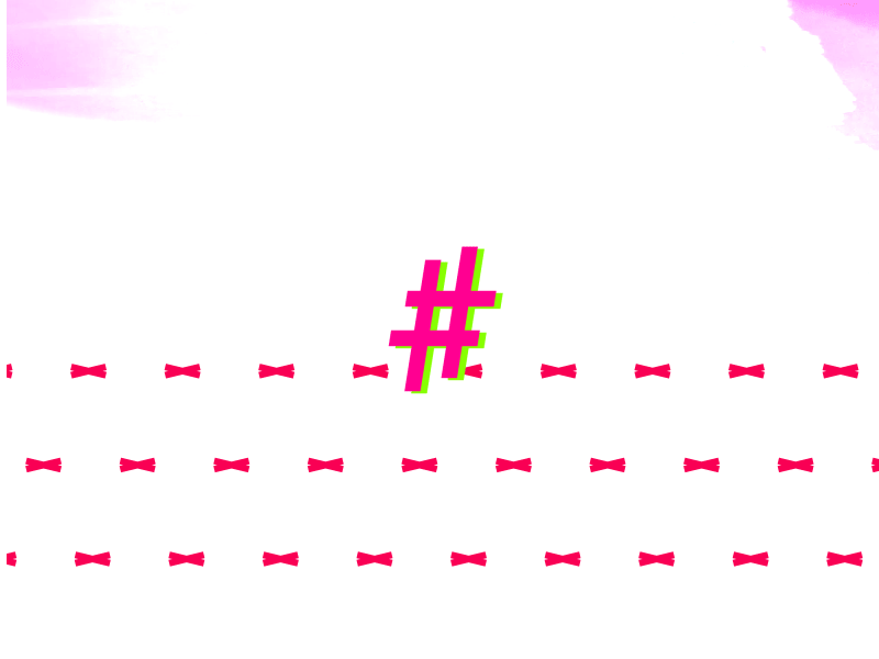 Hashtag Symbol glitch hashtag symbol