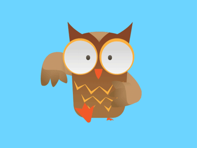 Owl Run cycle 2d animation after effects character animation gif owl run cycle walk cycle
