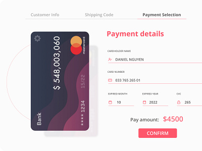 Payment process - #DailyUI credit card dailyui design payment web