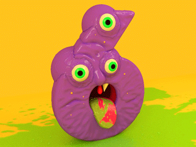 Monster Six 3d animation cgi eye gif monster number six ugly