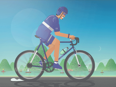 Bike at Rio! 2d animation argentina bike competition gif olympic ride rio de janeiro speed