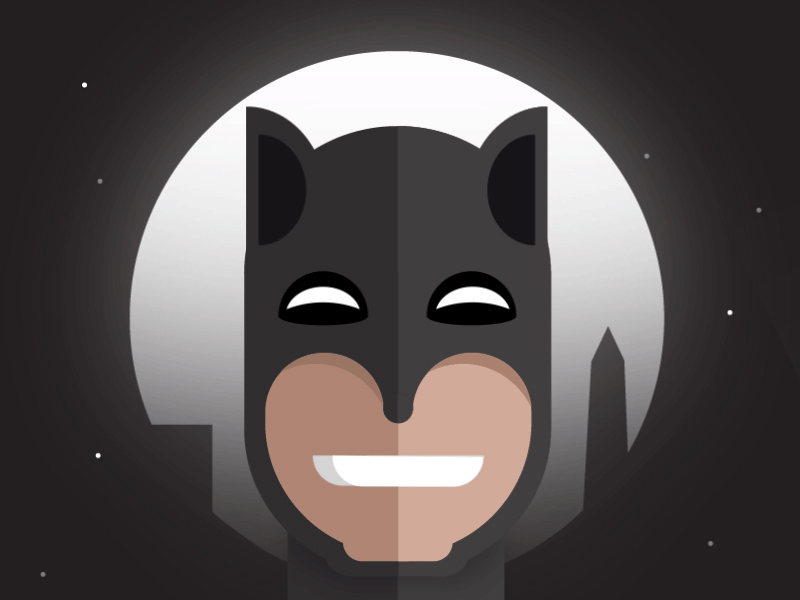 Batmaan!!! 2d animation bat batman black character comic dc gif hero illustration night