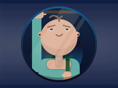 Relax!!! animation character desing gif illustration ilustración motion train travel