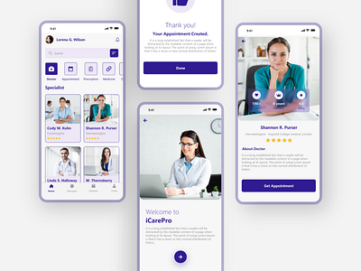 Doctor Appointment App app doctor doctor app mobile app ui