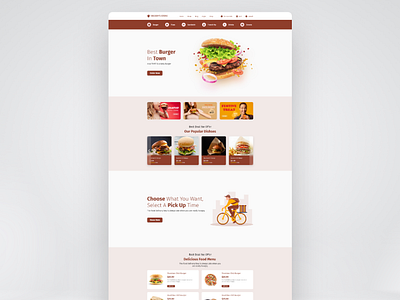 Restaurant Website Ui Design adobe xd graphic design mobile app restauranr ui xd