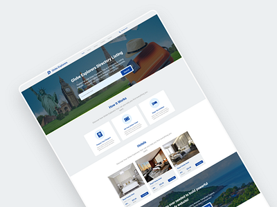 Travel Website UI