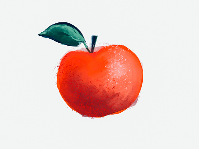 Apple apple branding design fruit illustration ipad minimalist procreate sketch