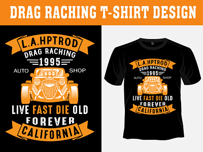 Drag Raching T-Shirt Design