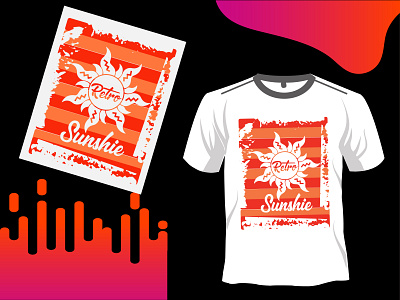 Retro Sunshine T-shirt Design