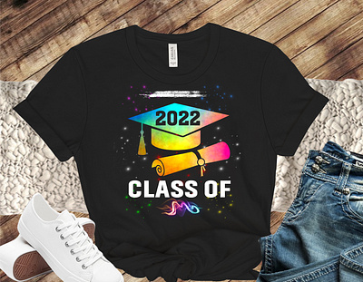 Class OF 2022 new 2022tshirtdesign black shirt brand t shirt class of 2022 creative new look shirt graphic design illustration newdesign