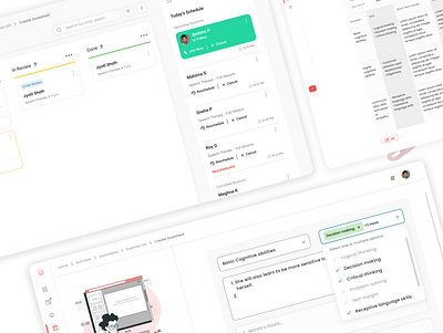 Goalsheet Management app branding dashboard design ui ux web