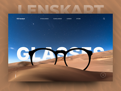 Glasses website aesthetic app branding design illustration premium ui ux vector web webdesign websiteredesign