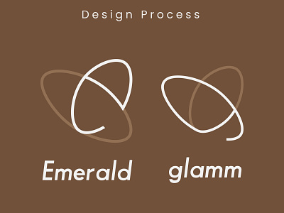 EmeraldGlamm - Design process branding design graphic design logo typography vector
