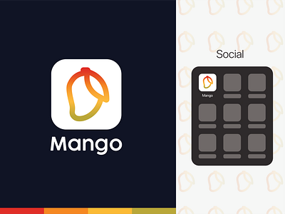 Mango App Icon app branding graphic design logo mango