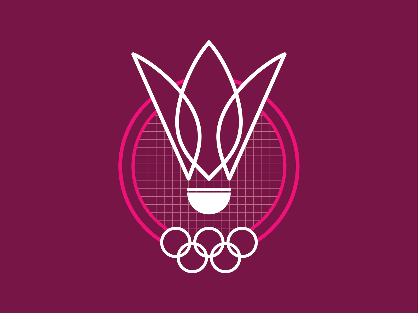 Badminton Logo by Alan Brand on Dribbble