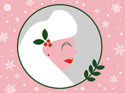 Holiday Cheer cheer christmas hair holiday holly illustration nutcraker pink snow winter woman xmas