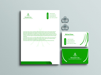 Business card/Letterhead advertising branding business card designing illustrator letterhead logo marketing minimal promotion stationary visual