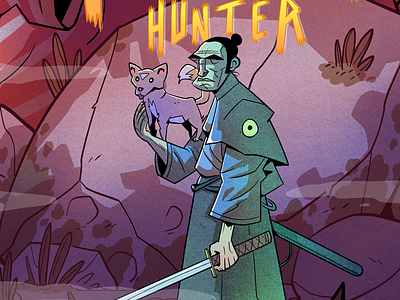 Yokai Hunter character design comic illustration