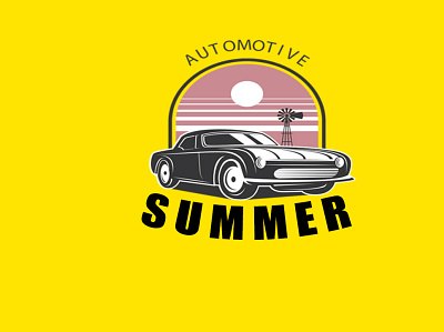 Automotive Summer Car Logo 3d logo branding car logo garage logo graphic design logo logo illustration minimal logo summer logo vector logo