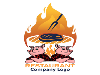 Restaurant Company Logo branding design graphic design illustration logo photoshop
