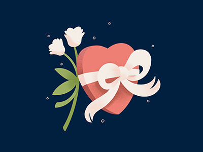 Valentines Day design flowers heart illustration love procreate rose saint digital saint valentin valentin valentine day