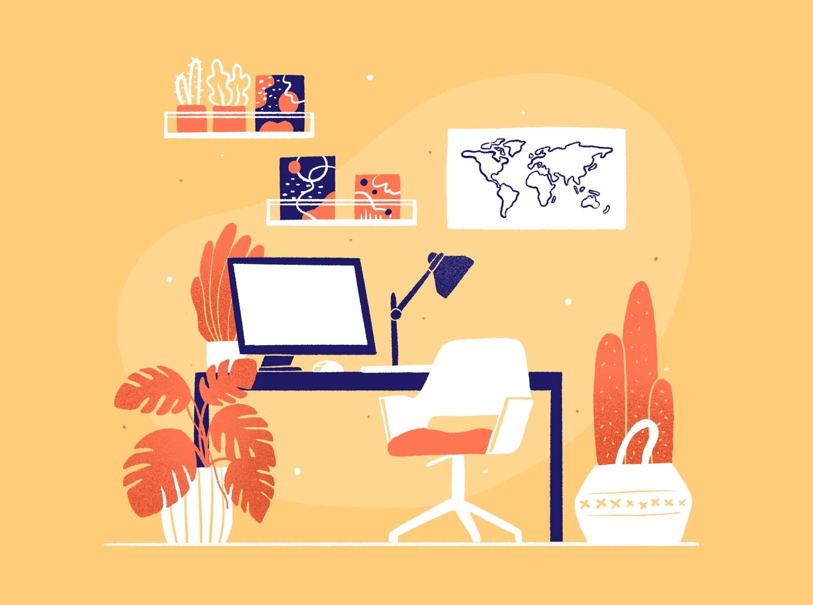 Perfect desk 💻 by Aurore Bay on Dribbble