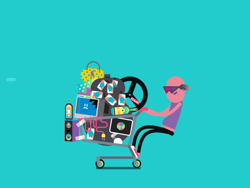 Cart Of Darkness.gif animated gif after effects illustrator character