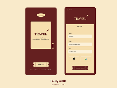 DailyUI 001 :: Sign up