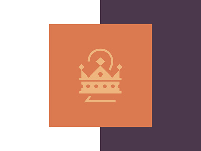 Two Kings art deco brand design branding crown icon king logo logo design restaurant symbol two