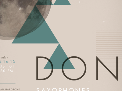 Dp Saxophone Recital abstract modern moon