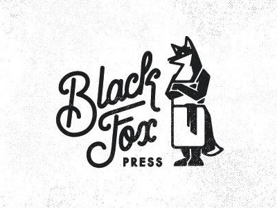 Black Fox Press branding identity typography